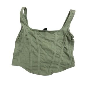 SHEIN Green Size XS Cropped Tank Top